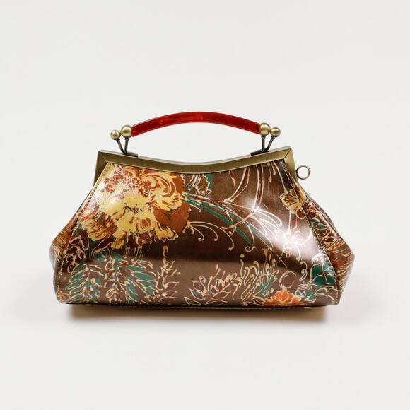 Patricia Nash Women Kelmscott Frame Bag Espresso (Pre-owned) - Picture 2 of 5